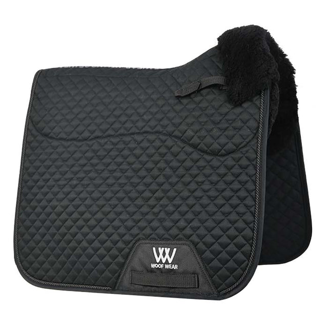 Woof Wear Dressage Sheepskin Saddlecloth #colour_black