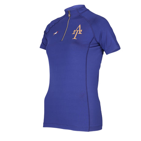 Shires Aubrion Team Short Sleeve Base Layer #colour_navy