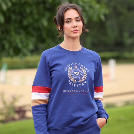 Shires Aubrion Ladies Team Sweatshirt #colour_navy