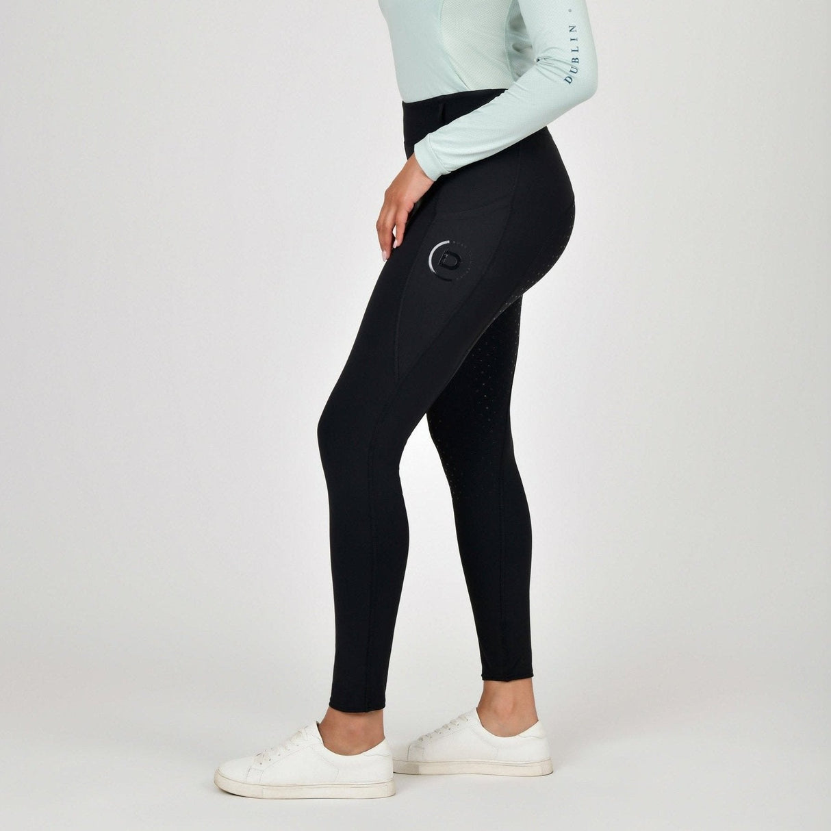 Dublin Ladies Thermal Riding Tights #colour_black