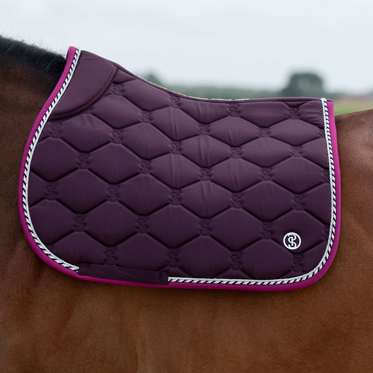 PS of Sweden Jump Signature Saddle Pad #colour_plum