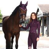 Hy Equestrian Enchanted Collection Riding Tights #colour_plum-rose-gold