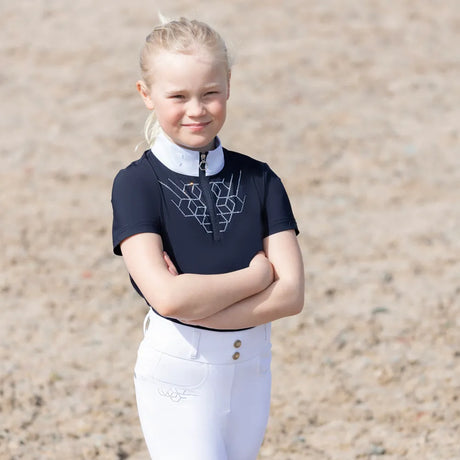 Coldstream Next Generation Ledmore Diamante Show Shirt #colour_navy