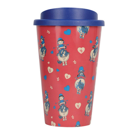 Hy Equestrian Thelwell Collection Balancing Act Take Away Cup #colour_red-navy