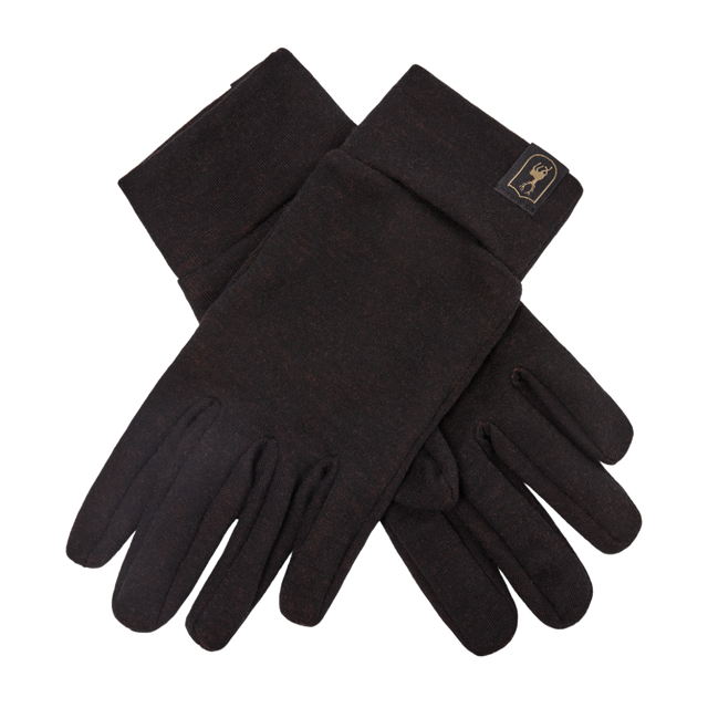 Deerhunter Unisex Quinn Merino Gloves #colour_black-oak