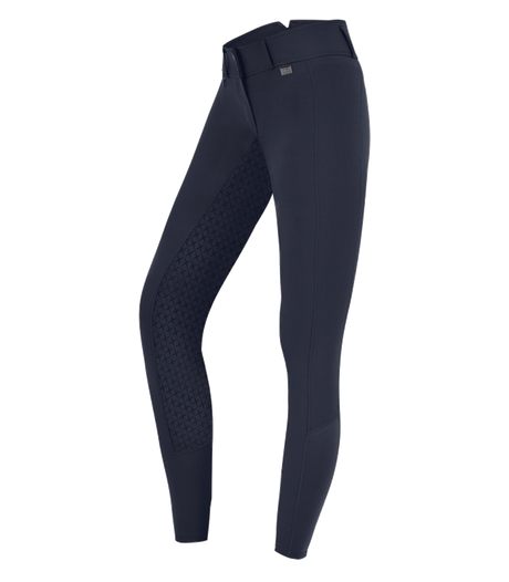 E.L.T Micro Ladies Sport Silicone High Waist Riding Breeches #colour_night-blue