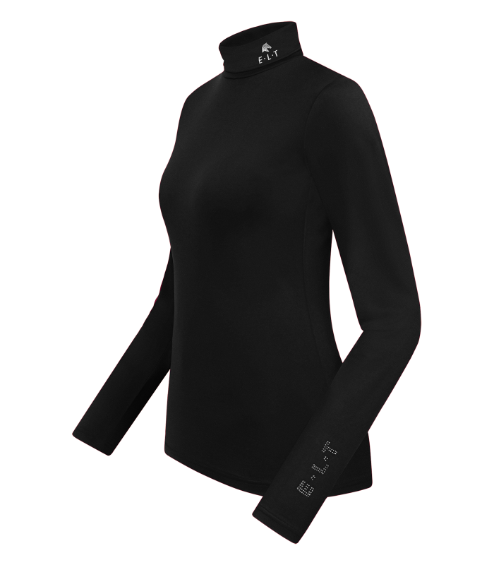 E.L.T Ladies Madison Turtleneck Shirt #colour_black