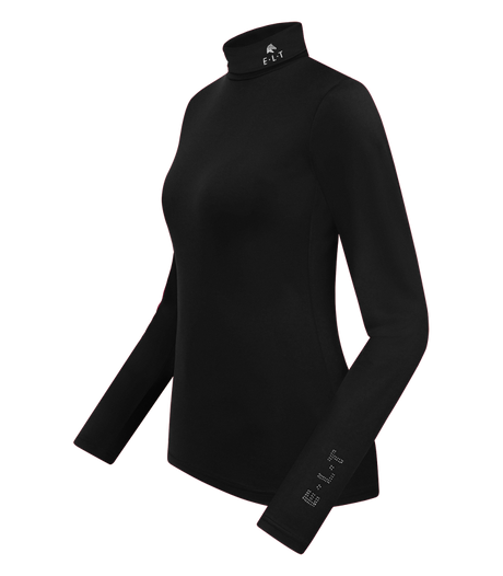 E.L.T Ladies Madison Turtleneck Shirt #colour_black