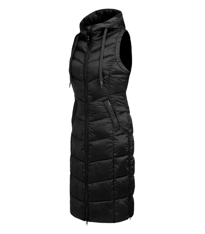 E.L.T Ostende Ladies Lightweight Long Gilet #colour_black