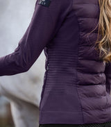 E.L.T Oregon Ladies Hybrid Quilted Jacket #colour_dark-purple