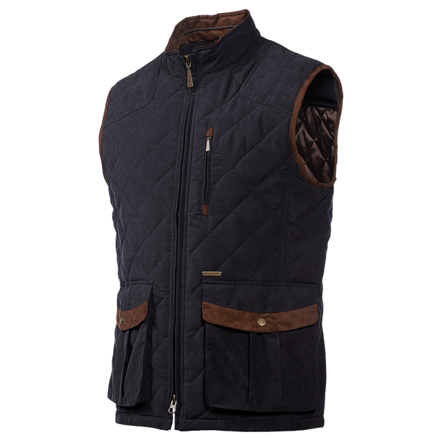 Baleno Thames Mens Stylish Quilted Bodywarmer #colour_navy-blue