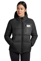 Rider's Gene Nylon Quilted Hooded Puffer Jacket #colour_black