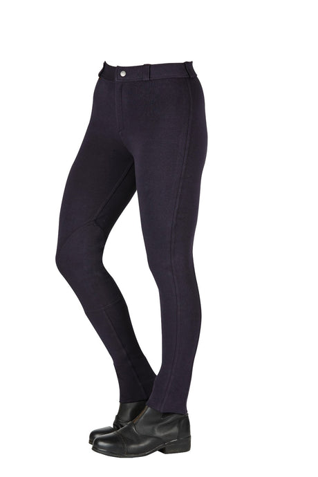 Mackey Equisential Ladies Cotton Jodhpurs #colour_black