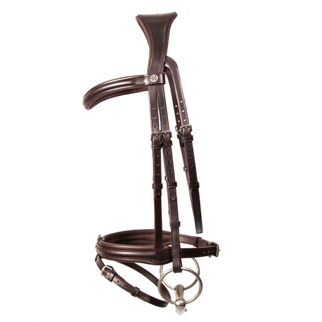 Henry James Comfort Flash Bridle #colour_havana-brown