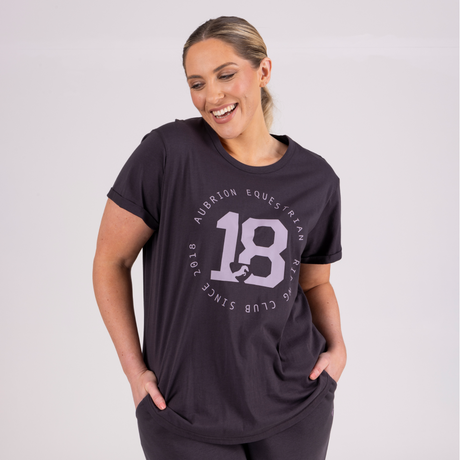 Shires Aubrion Ladies Repose T-Shirt #colour_charcoal