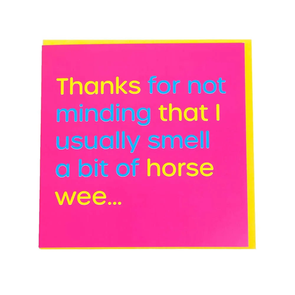 Gubblecote Humourous Greetings Card #style_horse-wee