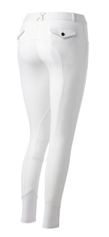 Equitheme Children's Pro Breeches #colour_white-light grey