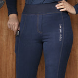 Equitheme Lola Ladies Pull-On Riding Tights #colour_navy