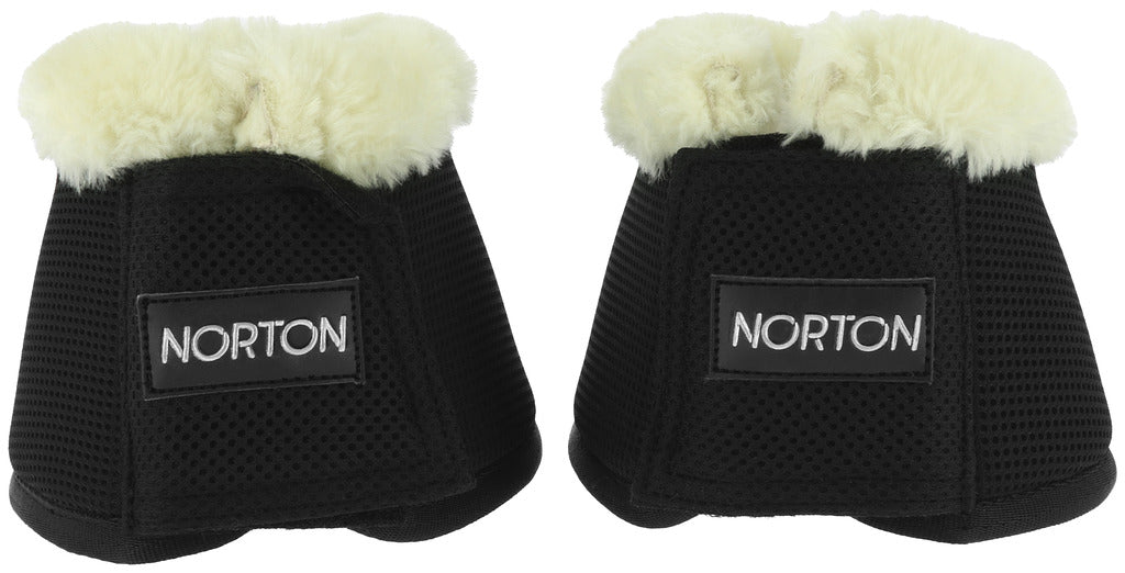 Norton Mesh And Synthetic Sheepskin Bell Boots #colour_black