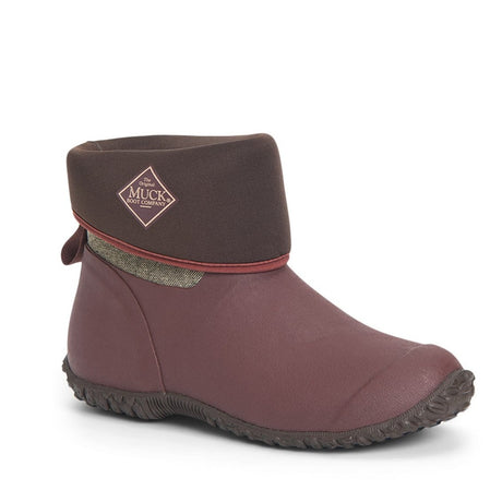 Muck Boot Muckster II Slip On Short Boots #colour_raisin-herringbone-print