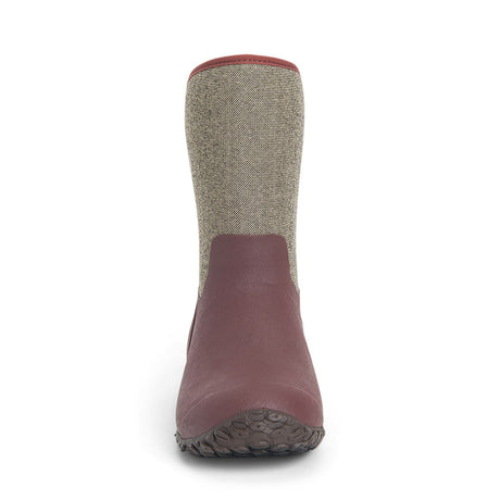 Muck Boot Muckster II Slip On Short Boots #colour_raisin-herringbone-print