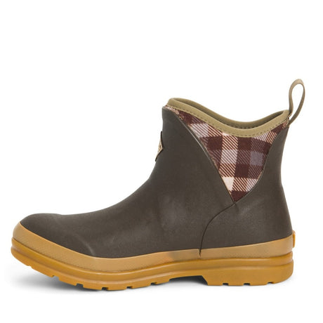 Muck Boots Originals Ankle Wellingtons #colour_brown-plaid-print