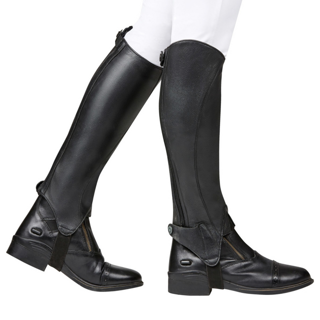 Dublin Opulent Adults Half Chaps #colour_black