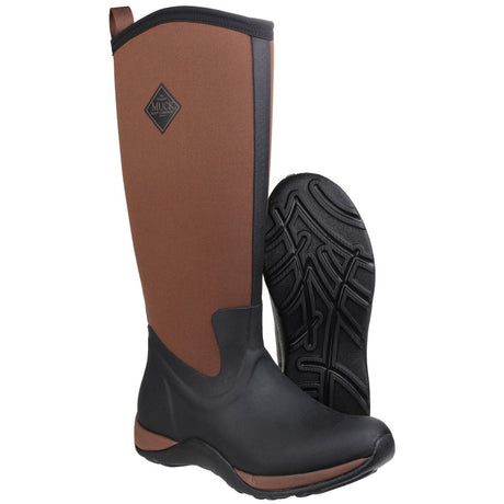 Muck Boots Arctic Adventure Pull On Wellington Boot #colour_black-tan