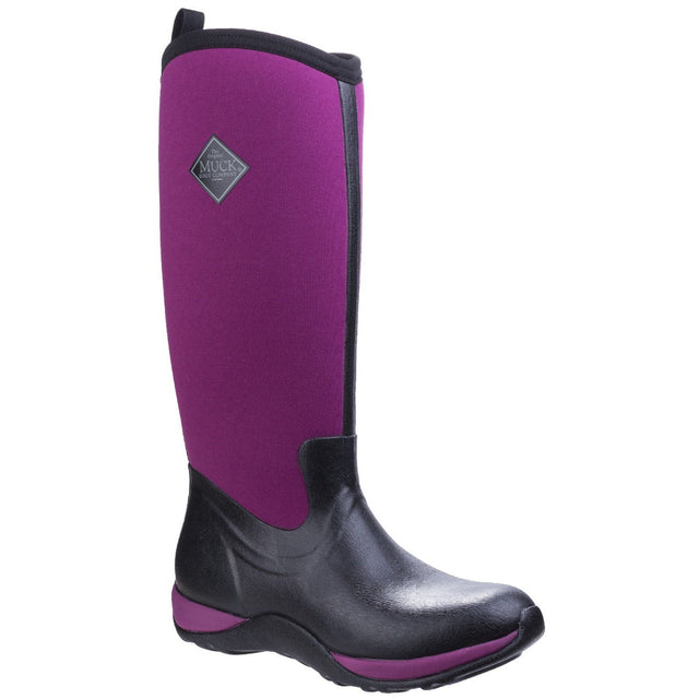 Muck Boots Arctic Adventure Pull On Wellington Boot #colour_black-maroon