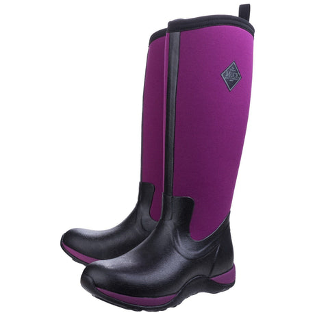 Muck Boots Arctic Adventure Pull On Wellington Boot #colour_black-maroon