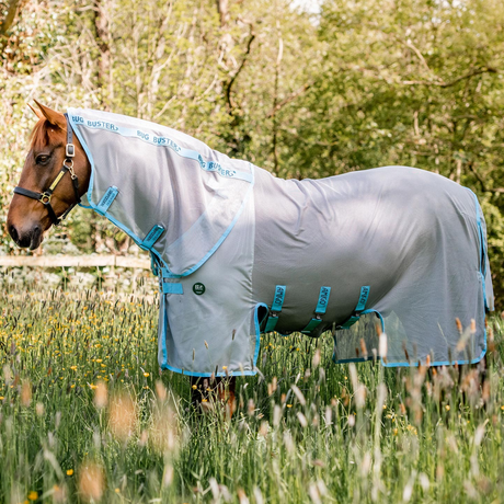 Horseware Ireland AmEco Bug Buster #colour_silver-sky-blue