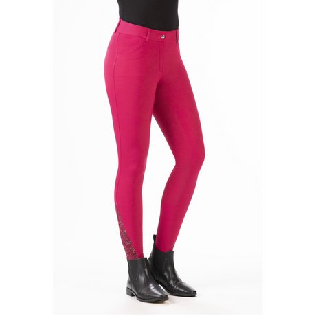 HKM Allure Riding Breeches #colour_cranberry