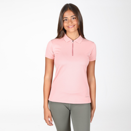 Shires Aubrion Ladies Poise Tech Polo #colour_rose