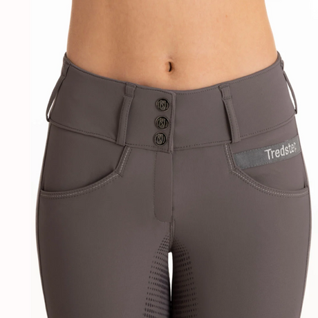 Tredstep Ireland Solo Volte II Grip Full Seat Breeches #colour_opal-grey