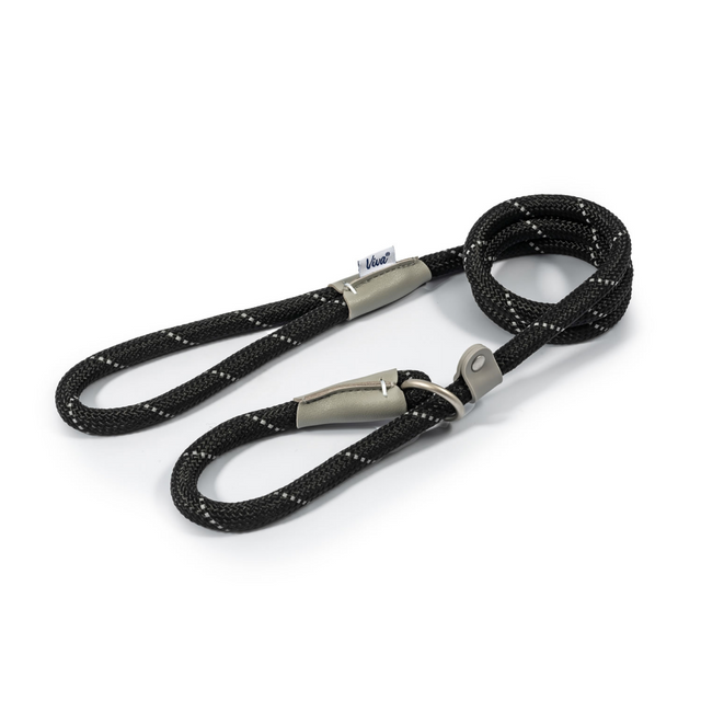 Ancol Viva Reflective Rope Slip #colour_black