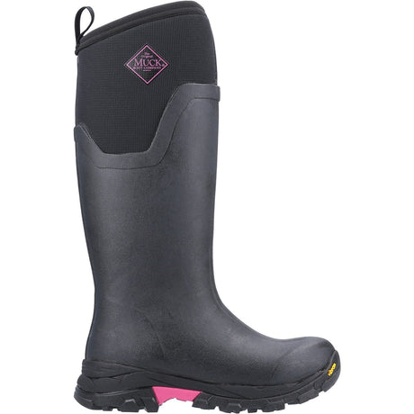 Muck Boot Women's Arctic Ice Tall Wellington Boots #colour_black-pink