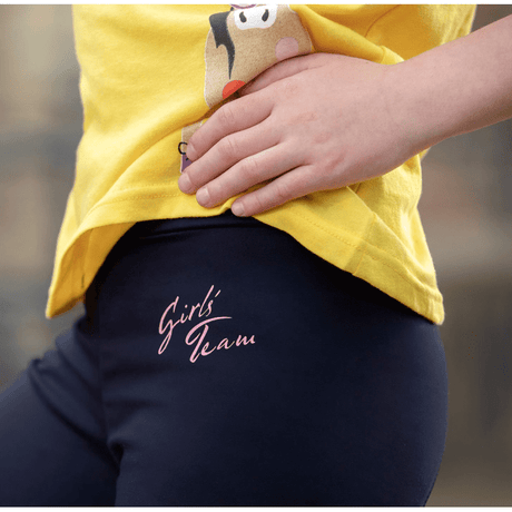 HKM Gelato Silicone Knee Patch Riding Leggings #colour_deep-blue