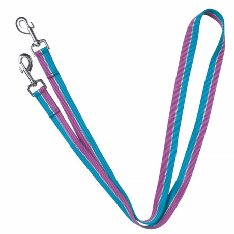 HKM Funny Horses Harness #colour_purple-aqua-silver