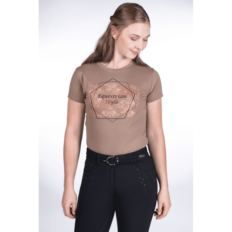 HKM Savona Print Style T-Shirt #colour_taupe