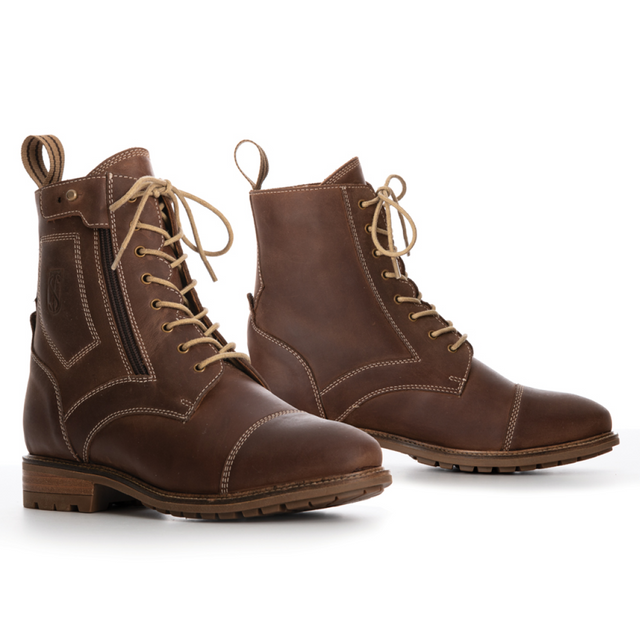 Tredstep Ireland Spirit Size Zip Country Boots #colour_mahogany