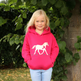 British Country Collection Champion Pony Childrens Hoodie #colour_fuchsia